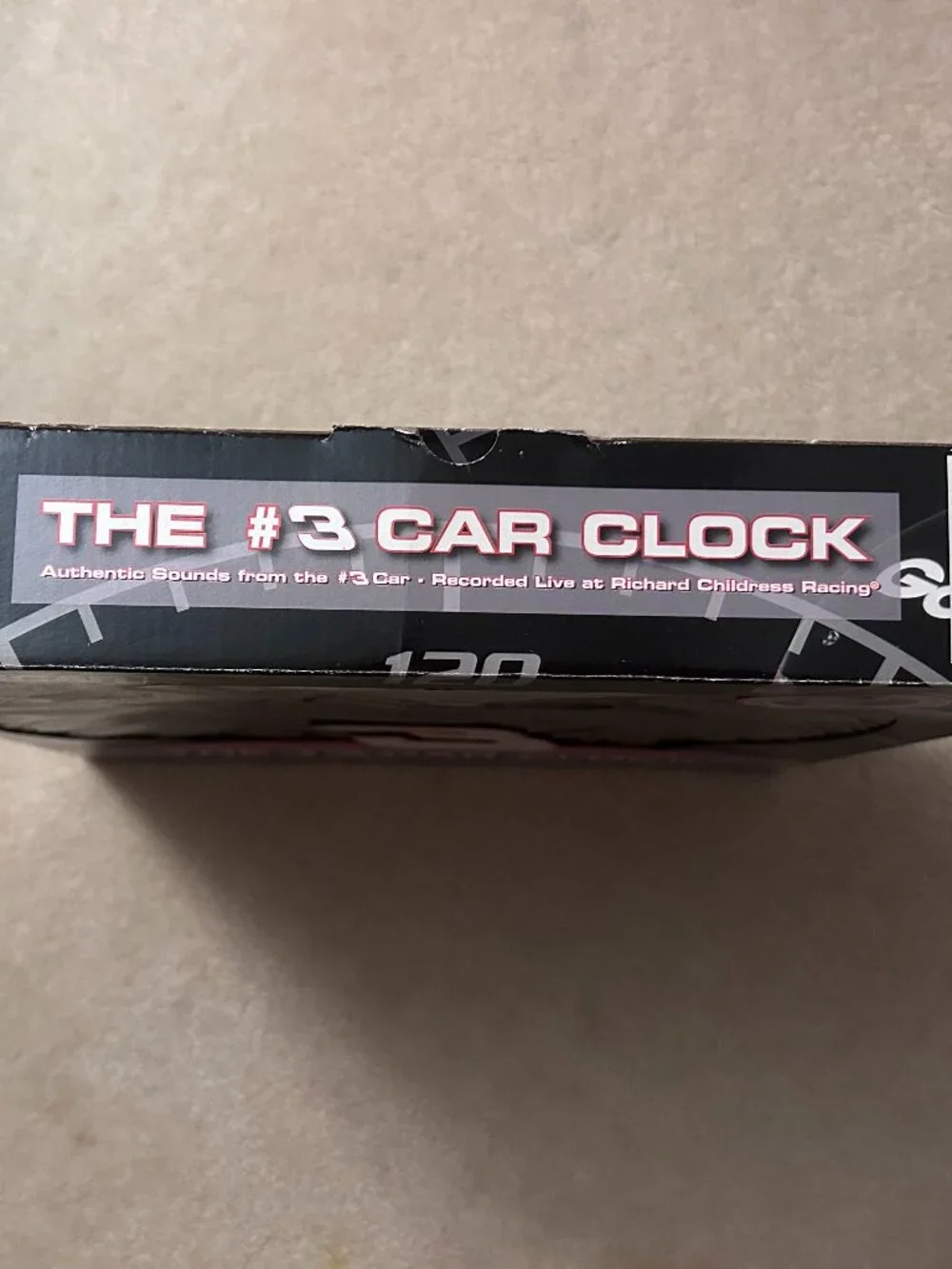 Dale Earnhardt #3 Car Clock with Authentic Engine Sounds- NASCAR RCR, In Box